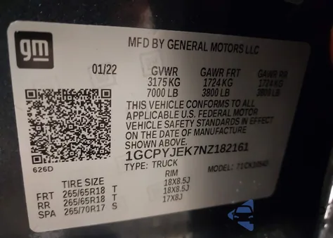 2022 Chevrolet Silverado 1500 Ltd 4Wd Short Bed Lt With 2Fl from USA, damaged, VIN 1GCPYJEK7NZ182161